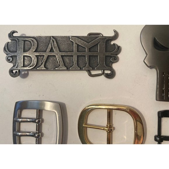 Vintage Lot of 9 Assorted Different Belt Buckles, Bam, Italy, Country & - Picture 2 of 8